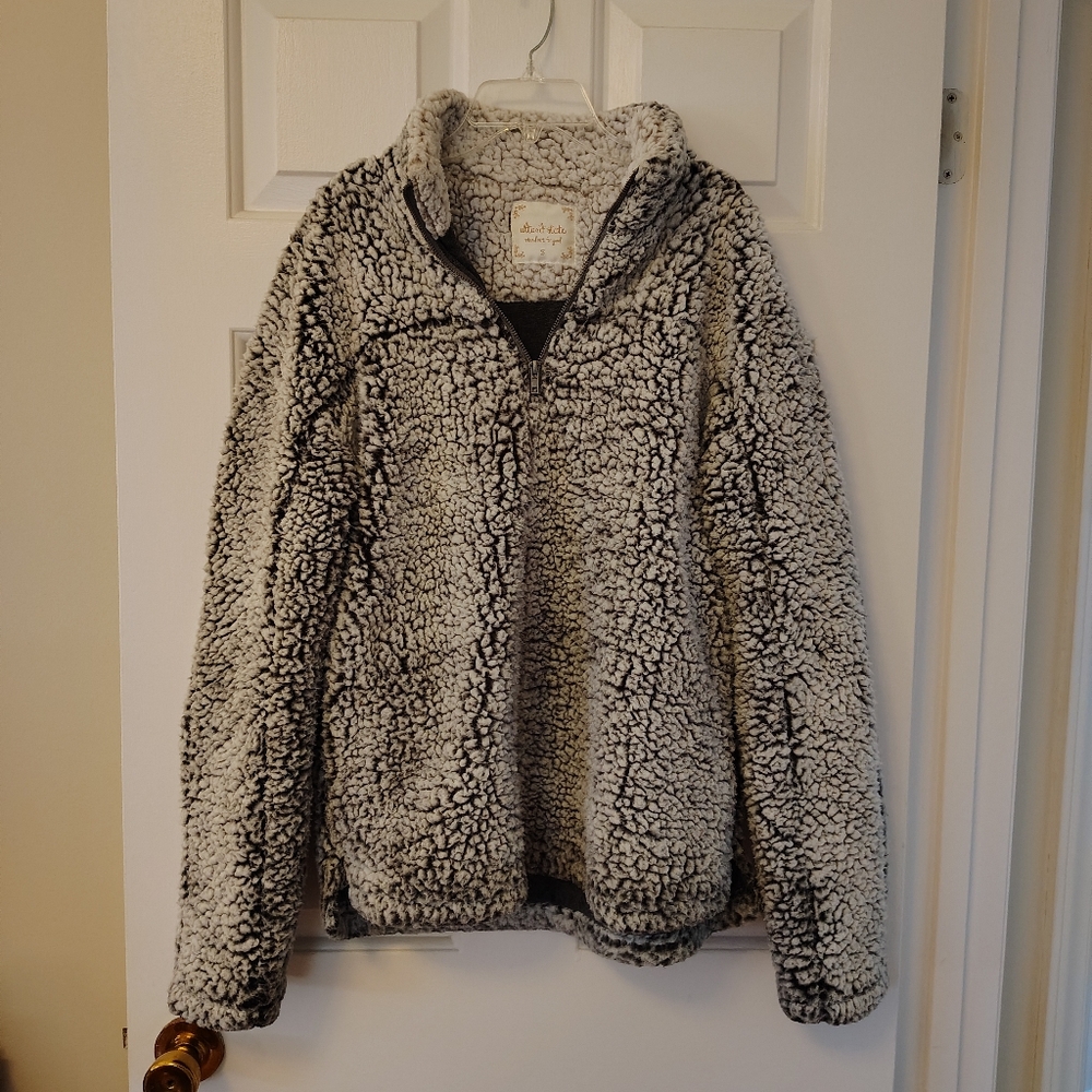Altar'd State Cozy Sherpa pullover 1/2 zip - Picture 4 of 11